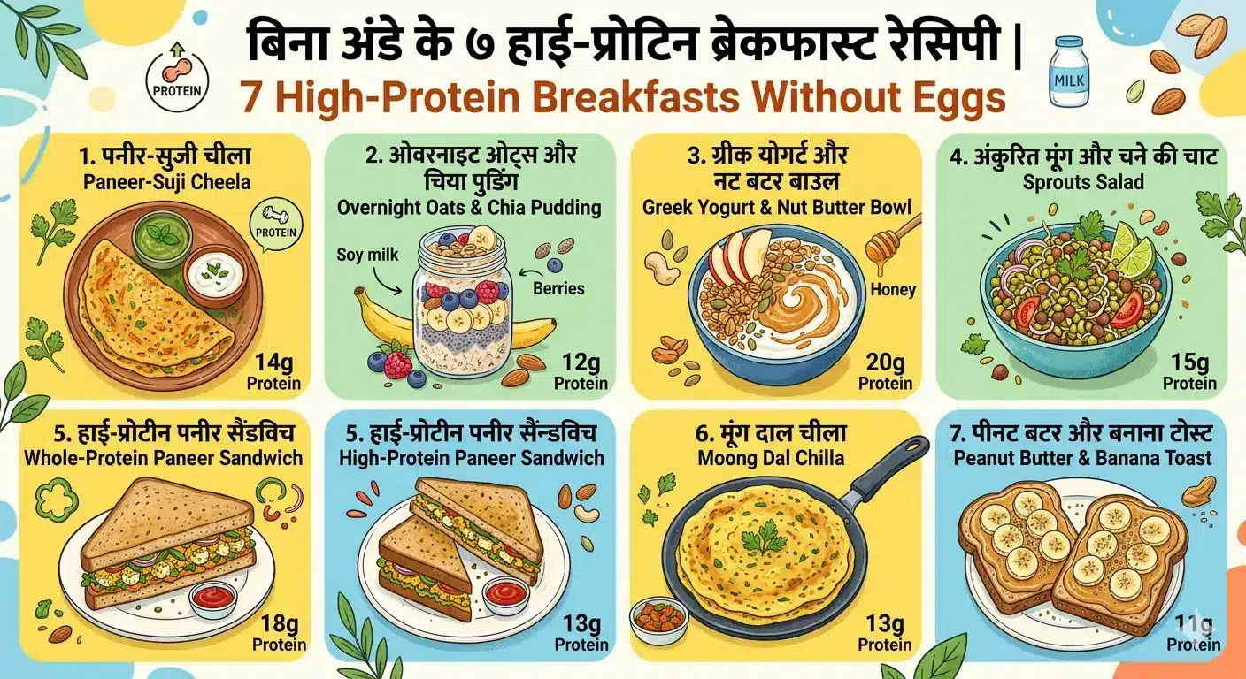 हाई-प्रोटिन ब्रेकफास्ट