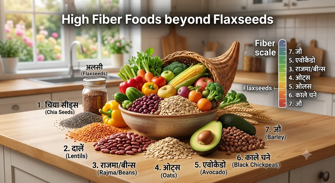 High Fiber Foods in Hindi